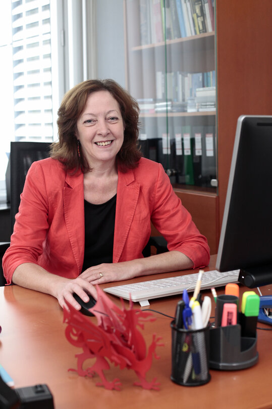 MEP Jill EVANS at the European Parliament in Brussels