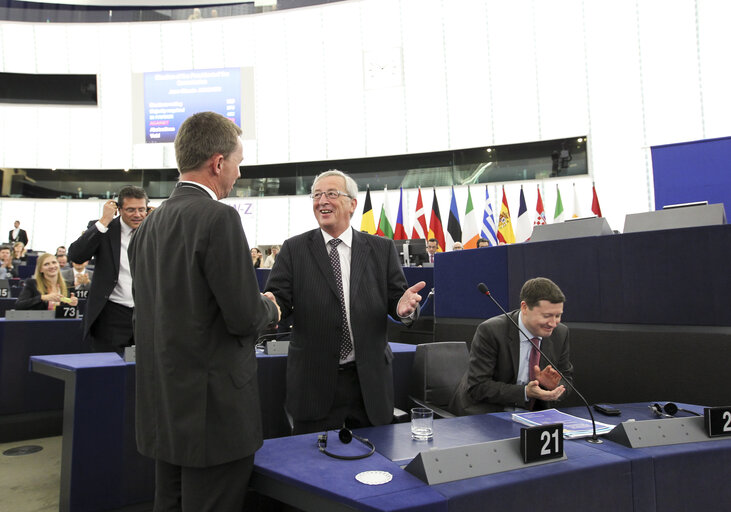 Plenary session week 29-2014 - Strasbourg - Jean Claude JUNCKER is elected as new EC President