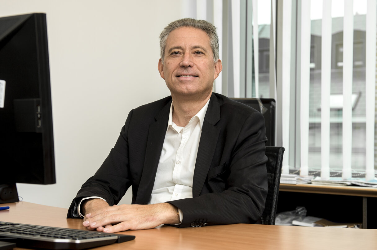 MEP Kostas CHRYSOGONOS at the European Parliament in Brussels