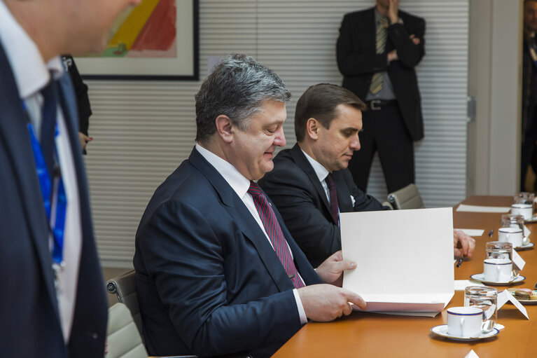 Fotografie 1: EP President meets with Petro POROSHENKO, President of Ukraine