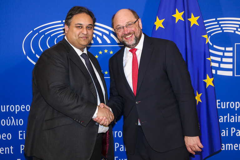 Martin SCHULZ - EP President meets with Claude MORAES