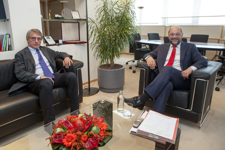 Fotografie 1: Martin SCHULZ - EP President meets with EP vice president David-Maria SASSOLI