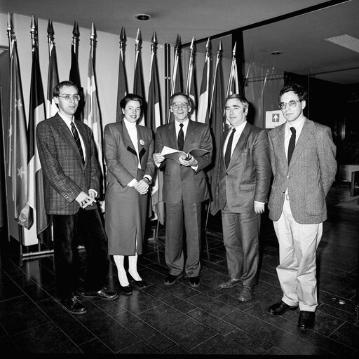 Suriet 1: MEP Petrus CORNELISSEN with guests in Brussels