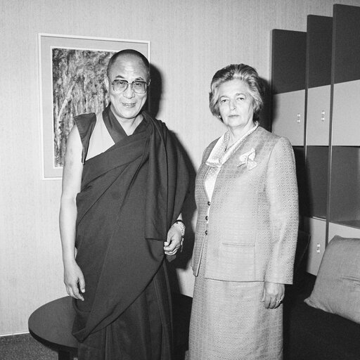 Снимка 20: Visit of the Dalai Lama at the European Parliament in Strasbourg