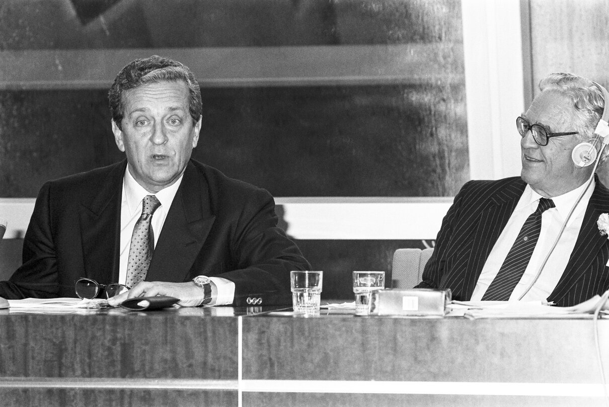 Energy, Research and Technology Meeting at the European Parliament in Strasbourg in April 1989