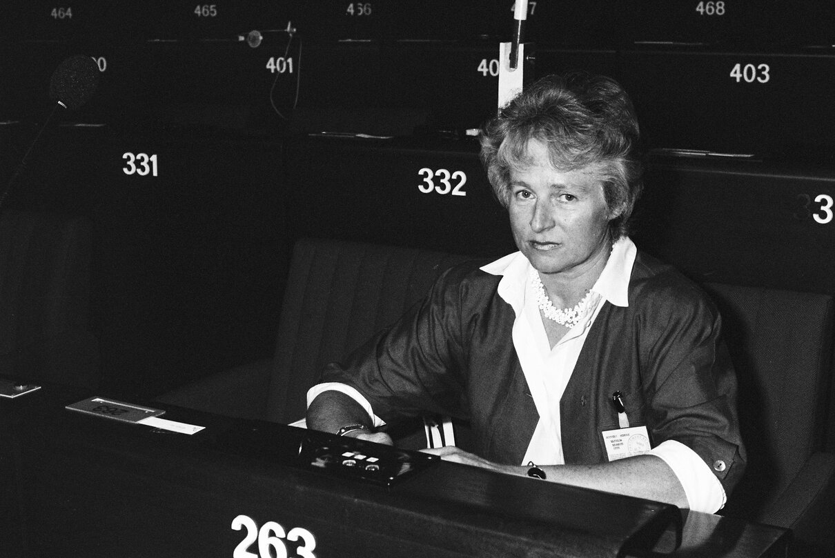 Portrait of MEP Gepa MAIBAUM in Strasbourg