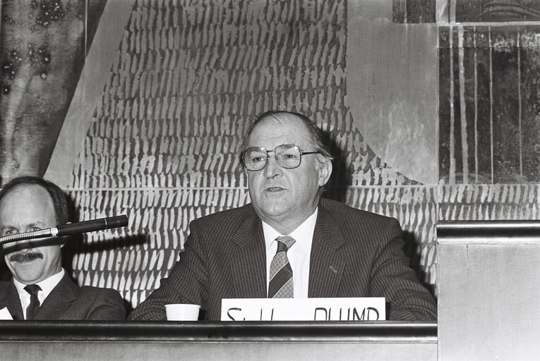 Valokuva 1: Meeting at the European Parliament in Luxembourg in march 1987