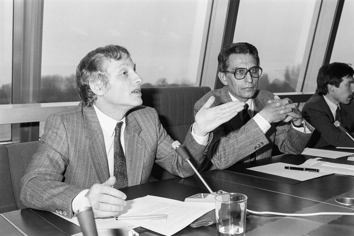 European United Left Meeting at the European Parliament in Strasbourg in April 1989 - EUL