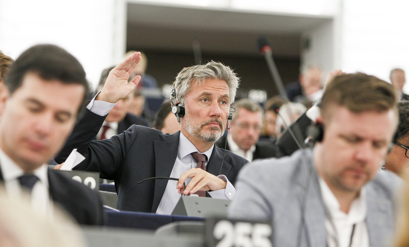 Morten LOKKEGAARD in plenary session week 15 2016 in Strasbourg