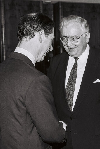 Official visit of Prince Charles to European Parliament In Strasbourg