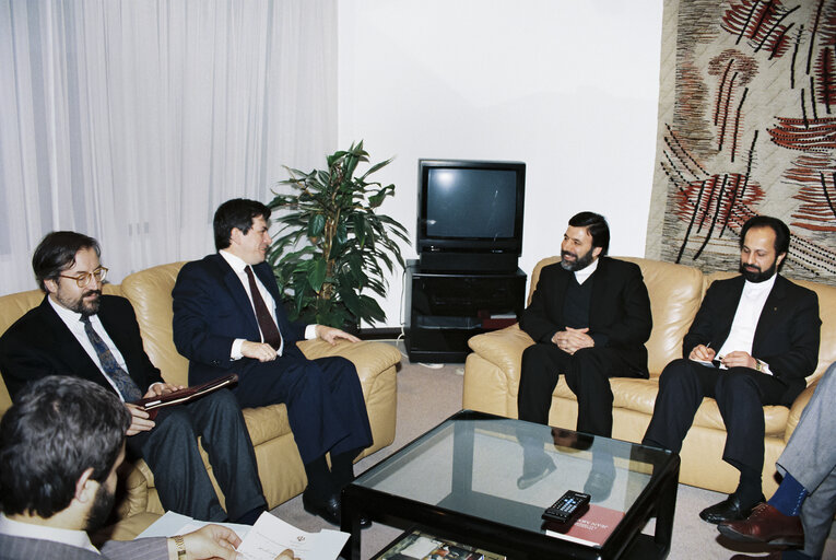 Enrique BARON CRESPO EP-President are meeting with the vice-ministre of the iranians foreign affairs at the European Parliament in Brussels