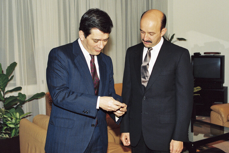 Fotografia 1: Visit of Carlos SALINAS DE GORTARI, President of Mexico at the European Parliament in Brussels