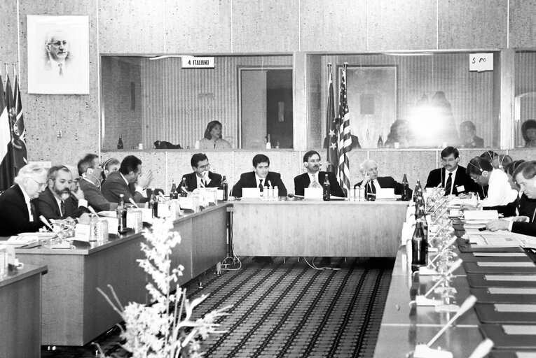 Fotografia 1: Meeting of the Delegation for relations with the United States in Luxembourg.