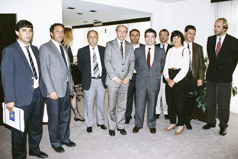 Φωτογραφία 1: Enrique BARON CRESPO - EP President, meets with a guest