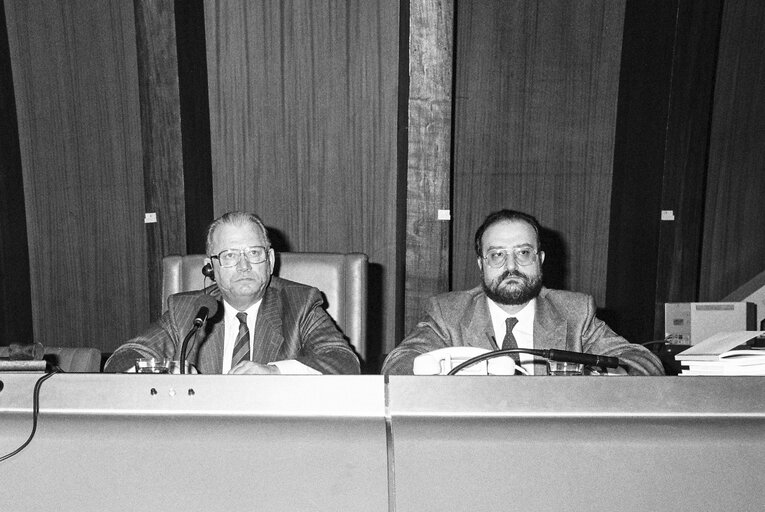 Fotografie 1: MEP (Hans) Johannes Wilhelm PETERS in the hemicycle