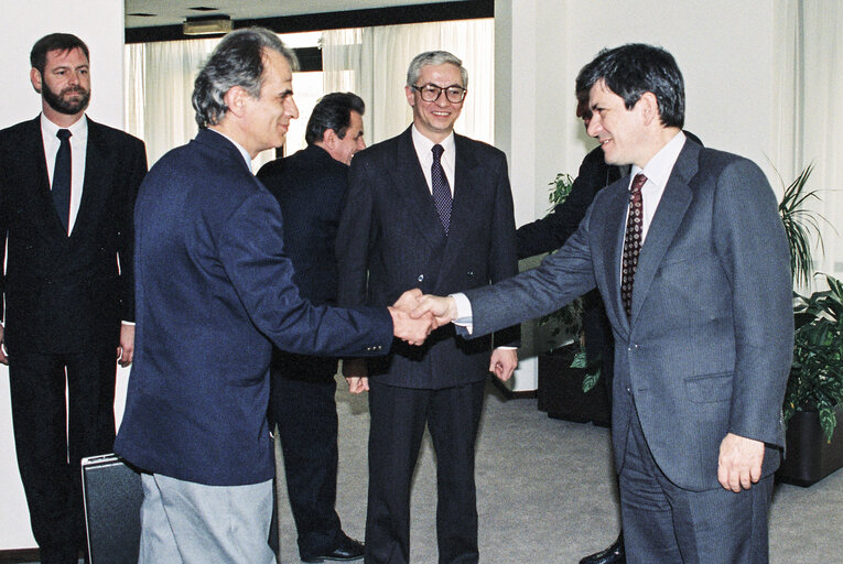 Foto 1: Enrique BARON CRESPO - EP President, meets with guests