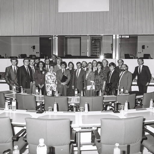 A visitors group at the European Parliamennt