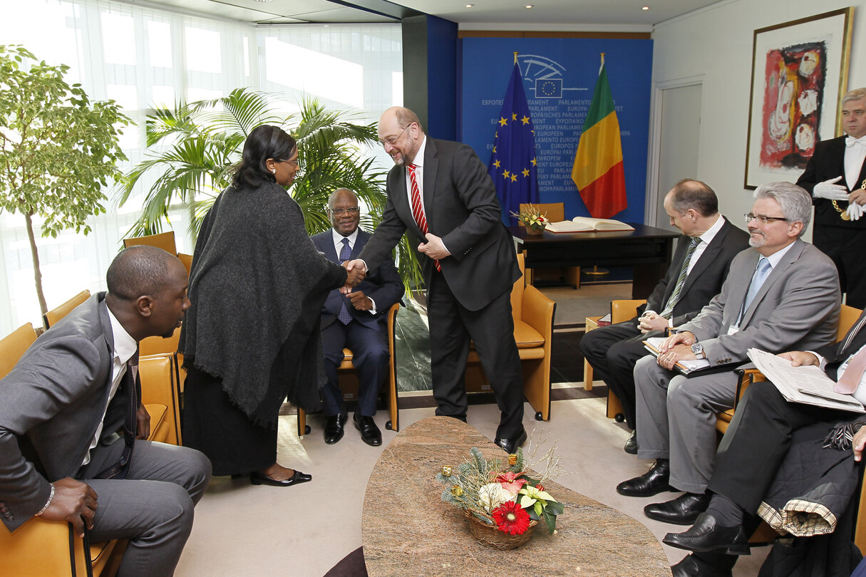 Official visit of the President of Mali to the European Parliament in Strasbourg - Protocol Room