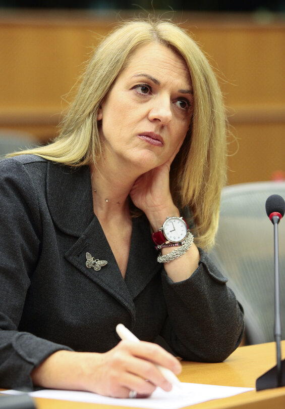 MEP Maria Eleni KOPPA in the European Parliament in Brussels