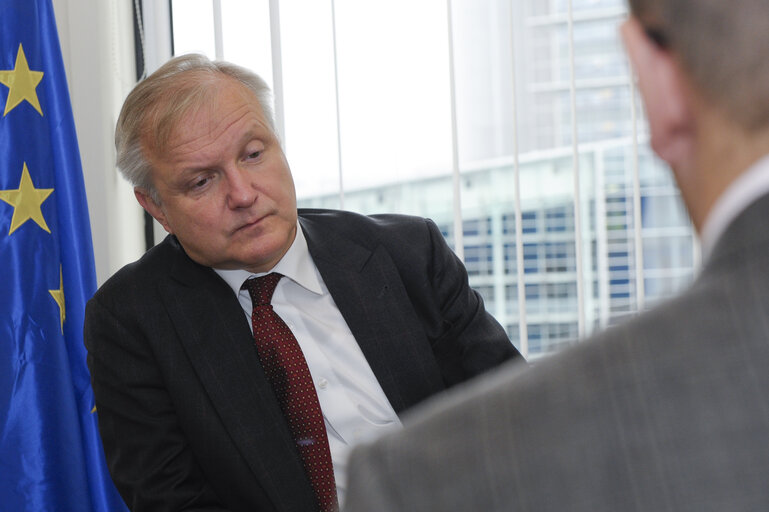 Billede 4: Inter viw of Commissioner Olli REHN