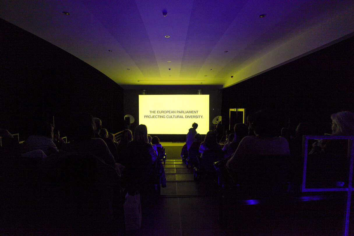 Lux Prize Movie Theater in the European Parliament in Brussels