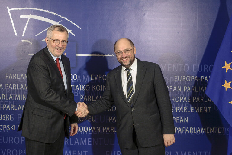 Martin SCHULZ EP President meets with Marek SIWIEC