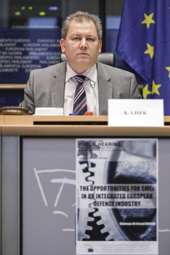 Fotografie 11: SEDE Hearing:  Opportunities for SMEs in an integrated European defence industry strategy