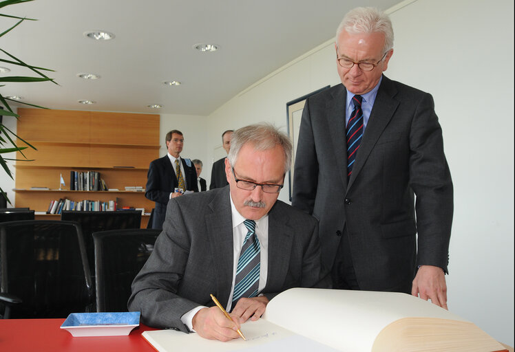 EP President meets with German Minister of State for Europe, in Strasbourg