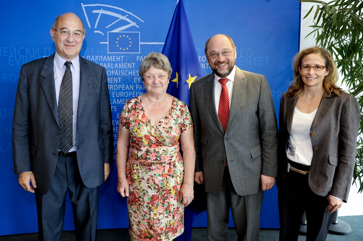 Martin SCHULZ - EP President meets with former MEP Catherine GUY-QUINT