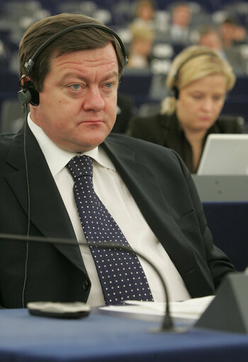 MEP Sorin FRUNZAVERDE in plenary session in Strasbourg.