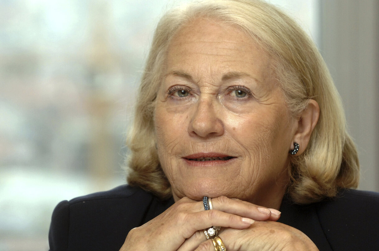 Portrait of MEP Marie-Helene DESCAMPS in Brussels