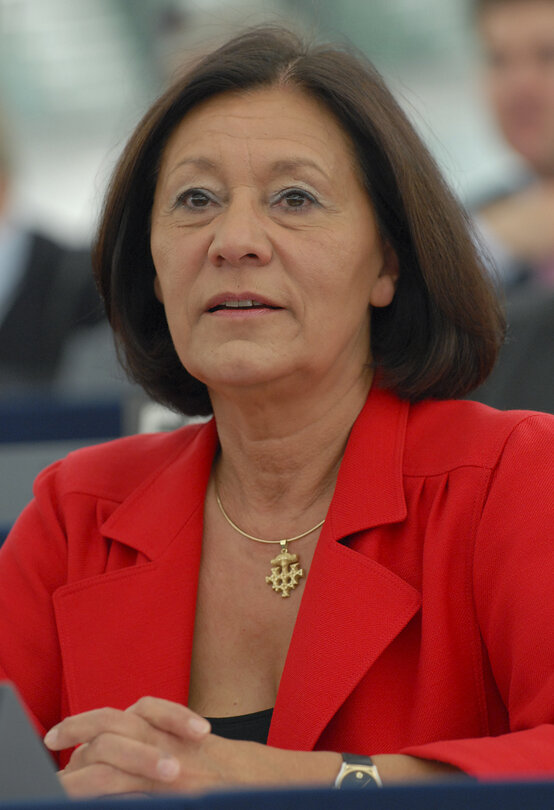 MEP Ewa KLAMT takes part in a plenary session in Strasbourg