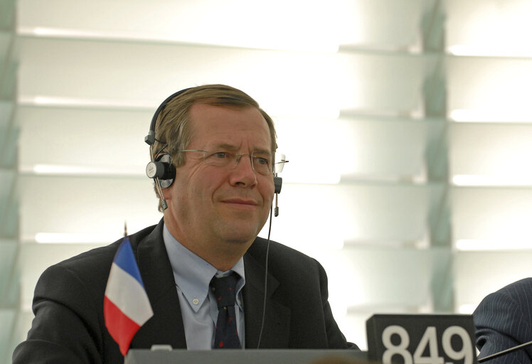 MEP Patrick LOUIS attends a plenary session in Strasbourg