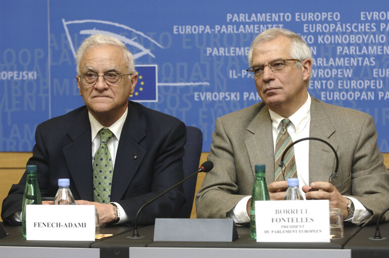 Press conference following the visit of the President of Malta to the EP.