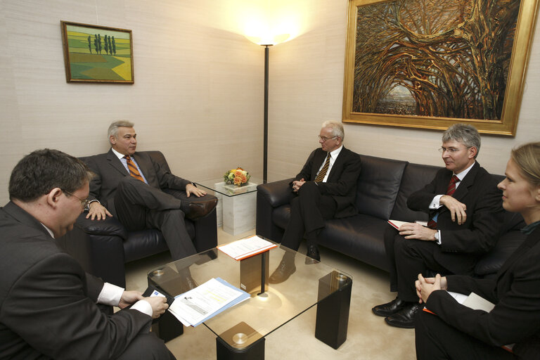 Billede 1: EP President meets with President of the European Economic and Social Committee , in Brussels