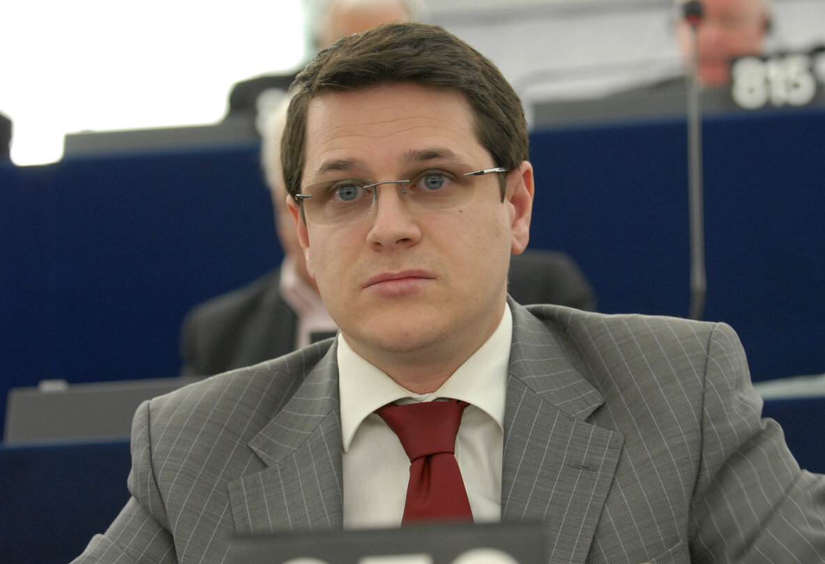 MEP Eduard Raul HELLVIG attends a plenary session in Strasbourg