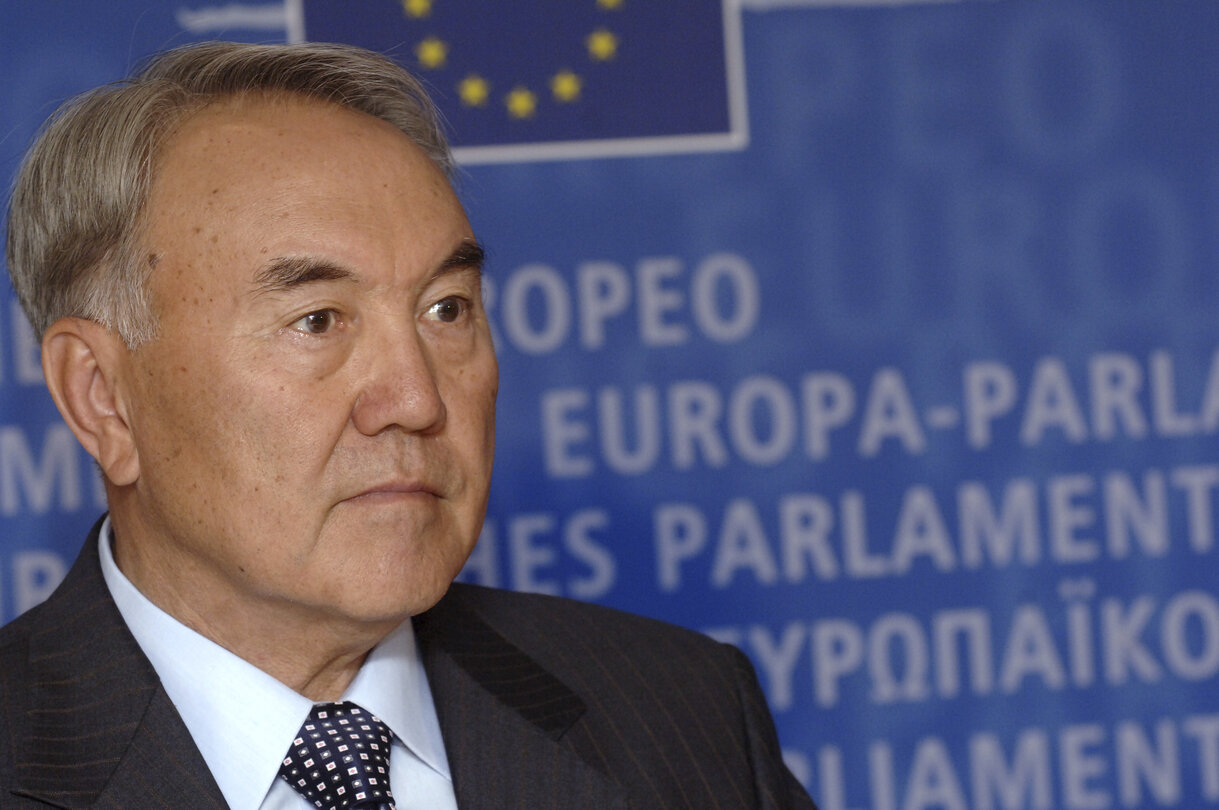 EP President holds a press conference with the President of Kazakhstan in Brussels