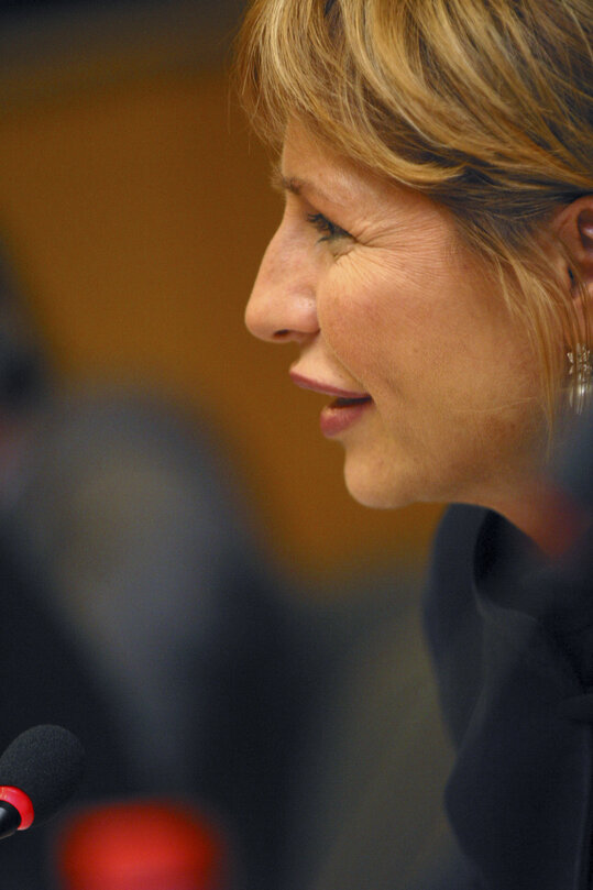 MEP Lilli GRUBER attends a meeting in Brussels