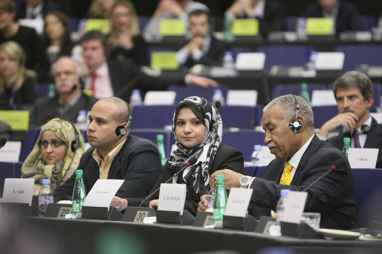 Fotografie 2: Sakharov Prize 2011. Arab Spring. Meetings with EPP GROUP