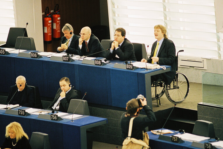 Fotografija 1: Plenary session at the EP in Strasbourg