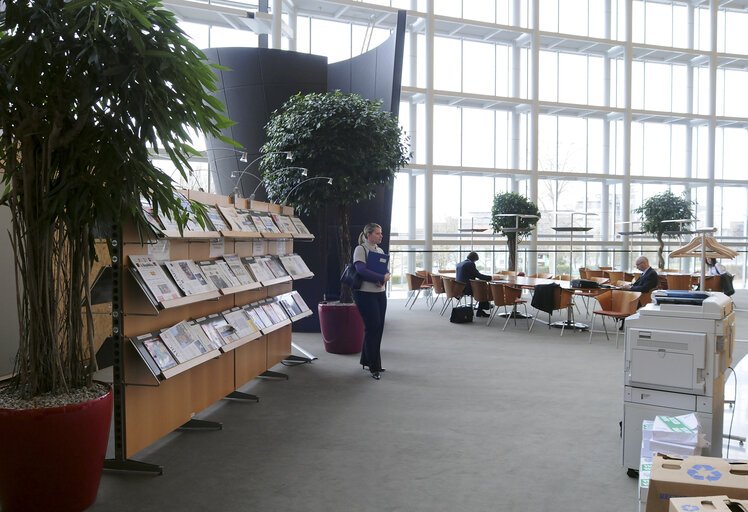 Zdjęcie 1: Library of the EP in Strasbourg.