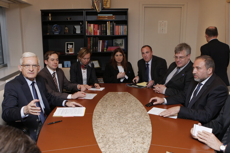 Foto 1: Visit of the Israeli Minister of Foreign Affairs to the EP.