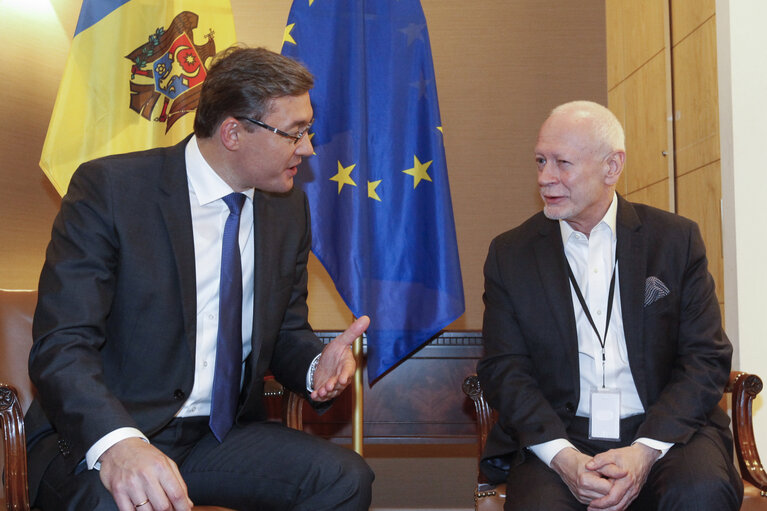 MEP meets Igor CORMAN speaker of the republic of MOLDOVA