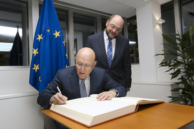 Martin SCHULZ - EP President meets with Tammam SAEB SALAM, Prime Minister of Lebanon