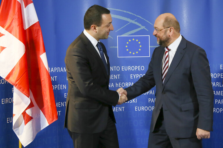 Fotografie 12: Official visit of the Prime Minister of Georgia to the European Parliament in Brussels