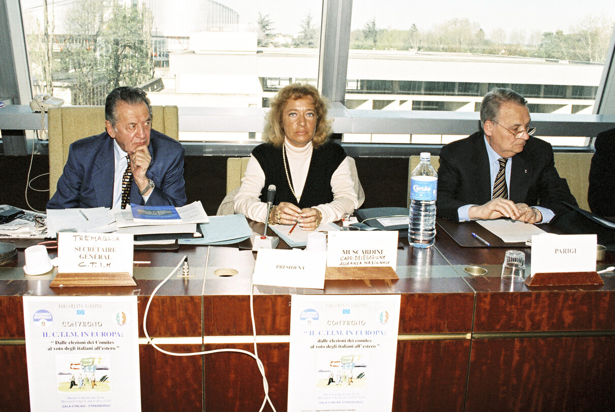 Meeting at the European Parliament in Strasbourg