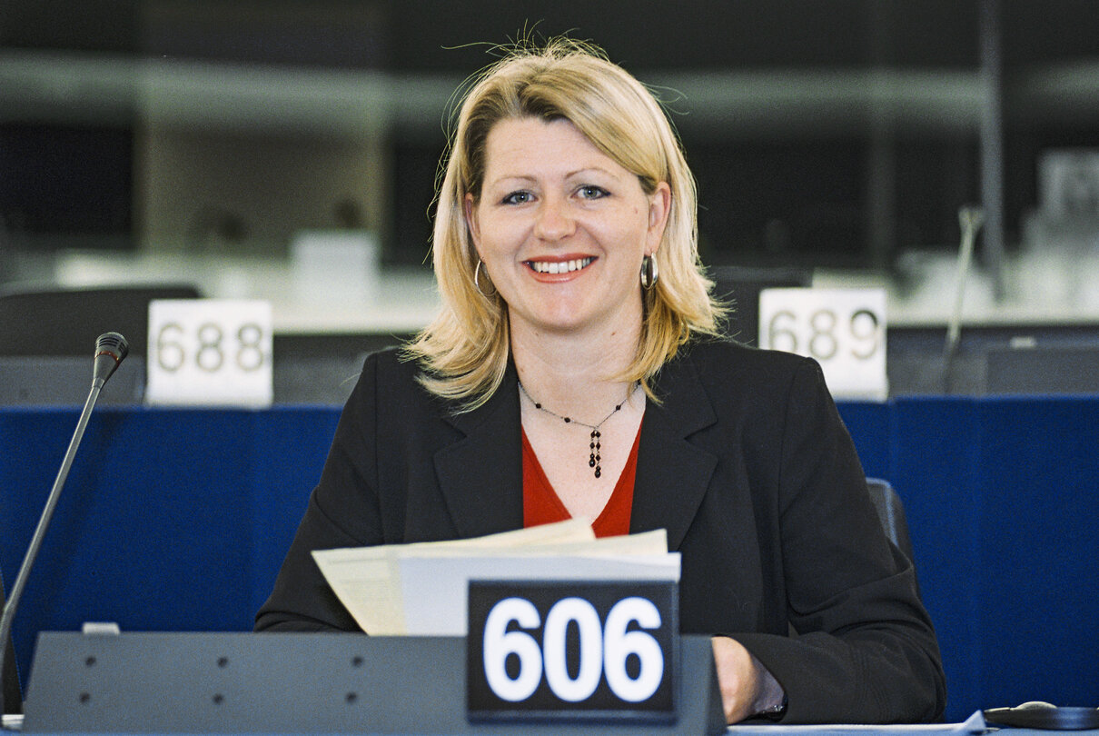 Karin SCHEELE   at the European Parliament in Strasbourg