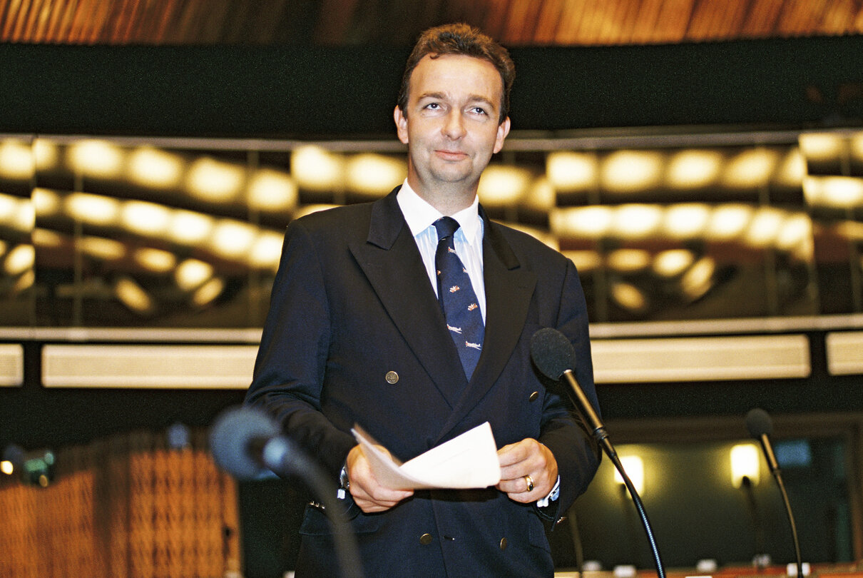 MEP Karl HABSBURG-LOTHRINGEN at the European Parliament in Strasbourg