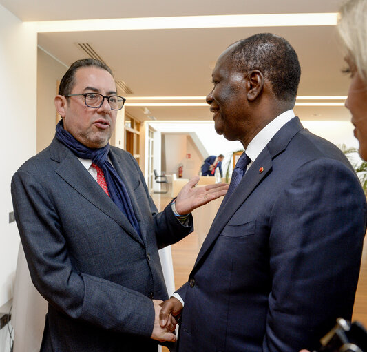 Fotagrafa 1: Gianni PITTELLA meets with H.E. Alassane OUATTARA, President of the Republic of Côte d'Ivoire