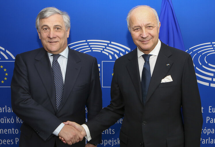 Antonio TAJANI - EP President meets with Laurent FABIUS, President of the french Constitutional Council